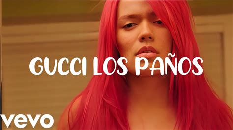 gucci paños karol g|Gucci los panos letra.